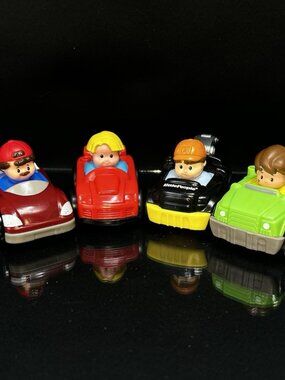 Fisher Price Little People Wheelies Racers Cars Lot 2009 2014 2016
